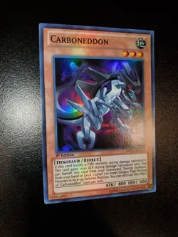 Yugioh 2014 Carboneddon SR Holo Bleed 🩸1st Ed. DRLG-EN022 Near Mint - Image 2