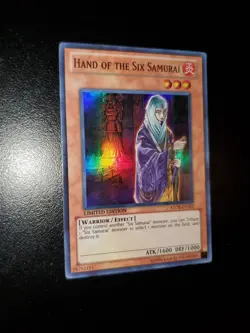 Yugioh 2011 Hand Of The Six Samurai SR Limited Ed. STOR-ENSE2 Near Mint - Image 1