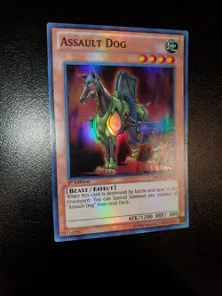 Yugioh 2014 Assault Dog SR 1st Ed. DRLG-EN033 Near Mint - Image 2