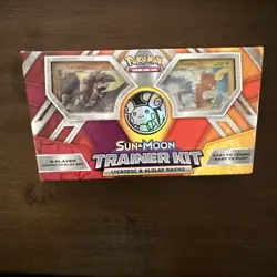 Pokemon TCG Sun & Moon Lycanroc & Alolan Raichu Trainer Kit Card Game New - Image 1