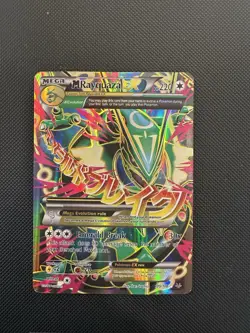 Mega Rayquaza EX Pokemon Card 105/108 Roaring Skies Full Art Holo Rare - Image 1