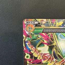 Mega Rayquaza EX Pokemon Card 105/108 Roaring Skies Full Art Holo Rare - Image 5