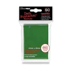 Ultra Pro Small Card Sleeves Deck Protector Sleeves - Small, Green (60) New - Image 1