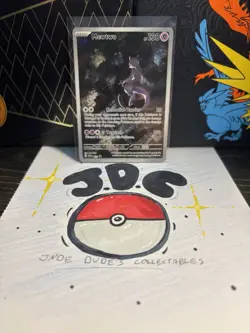Lightly Played Mewtwo 052 Black Star Promo Card Holo Pokemon TCG LP - Image 1