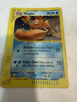 Kingler Holo 15/165 2002 Pokemon Expedition Rare Card - Image 3