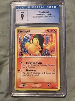 Pokemon TCG Cyndaquil EX Unseen Forces Regular Common Card 54/115 - Image 1