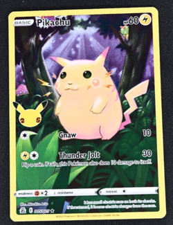 Pikachu 25th Anniversary 005/025 Celebrations NM Pokemon Card 2021 Holo - Image 1