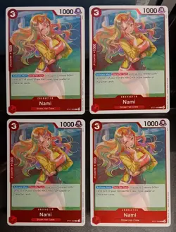 4x Nami ST21-009 ONE PIECE ST-21 Gear 5 EX Starter Deck English Foil Card - Image 1