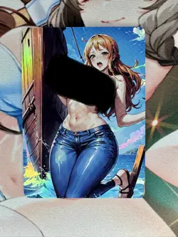 (NSFW) Nami One Piece 🏴‍☠ Goddess Story Waifu Anime Custom Card - Image 1