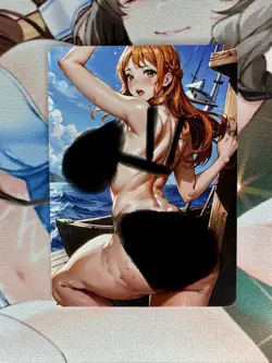 (NSFW) Nami One Piece 🏴‍☠ Goddess Story Waifu Anime Custom Card - Image 2