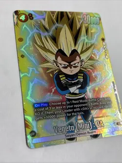 Vegeta(Mini) DA Alternate Art SR Foil Card, Fusion World, Dragon Ball Super ccg - Image 2