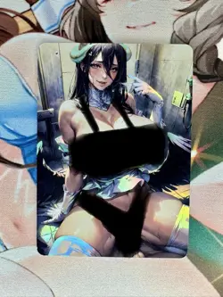 (NSFW) Albedo Overlord Goddess Story Waifu Anime Custom Card - Image 1