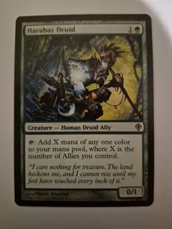 1x Harabaz Druid Worldwake MTG Rare NM x1 - Image 1