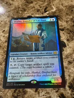 DRAFNA, FOUNDER OF LAT-NAM Magic the Gathering MTG The Brothers War Foil - Image 1