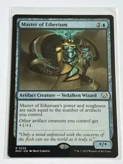 Master of Etherium 226 MTG Master of Machine Comm 2023 Mint 9.0 + Non Foil Rare - Image 2