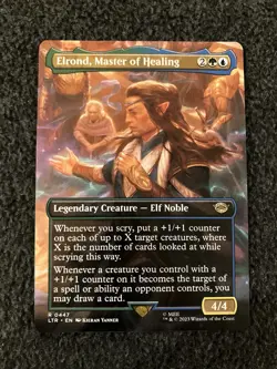 Magic The Gathering MTG - Elrond, Master of Healing (Borderless) - UB LTR - Image 1