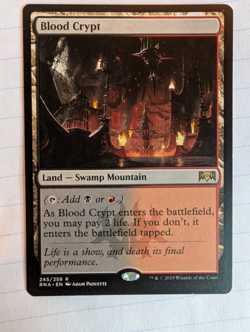 MTG- Blood Crypt : Ravnica Allegiance (NM Nonfoil) - Image 2