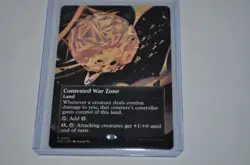 MTG magic EDGE OF ETERNITIES eoe rare CONTESTED WAR ZONE #053 borderless - Image 2