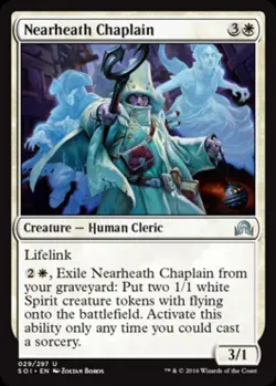 Nearheath Chaplain -Foil Medium Play MTG Shadows Over Innistrad - Image 1