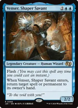 Venser, Shaper Savant (Anime) Foundations Jumpstart MTG Magic The Gathering - Image 1
