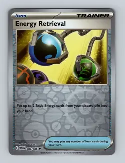 Pokemon TCG - Energy Retrieval - 082/086 - (Reverse Holo) - SV: White Flare - Image 1