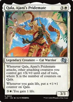 Qala, Ajani's Pridemate (Anime) Foundations Jumpstart MTG Magic The Gathering - Image 1