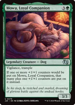 Mowu, Loyal Companion (Anime) Foundations Jumpstart MTG Magic The Gathering - Image 1