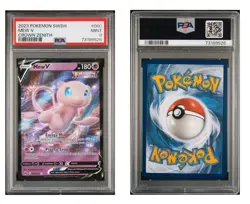 2023 Pokemon Crown Zenith MEW V #060 Extended Art Holo Rare PSA 9 MINT - Image 5