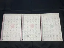 Novelty Pokemon Underlay Stickers Jumbo Cards 10 Banpresto 1996 Early Encycloped - Image 5