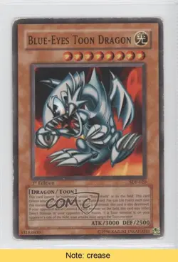 Blue-Eyes Toon Dragon 1st Ed. YuGiOh Starter Deck Pegasus #SDP-020 2003 READ 0f8 - Image 1