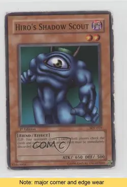Hiro's Shadow Scout 1st Ed. YuGiOh Starter Deck Pegasus #SDP-019 2003 READ 00gy - Image 1