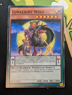 Lunalight Wolf - SHVI-EN012 - Common - 1st Edition - Yugioh - Image 1