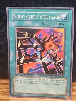 NIGHTMARE'S STEELCAGE SD6-EN031 *1st Edition* YuGiOh TCG - Image 1