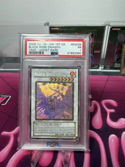 YUGIOH PSA 1 Black Rose Dragon Ghost Rare CSOC-EN039 1st Edition, Low Pop, RARE! - Image 1