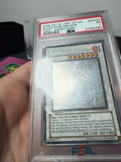 YUGIOH PSA 1 Black Rose Dragon Ghost Rare CSOC-EN039 1st Edition, Low Pop, RARE! - Image 4