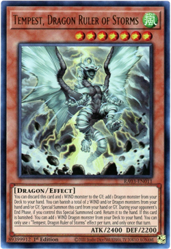 Yugioh! Tempest, Dragon Ruler of Storms - RA03-EN011 - Ultra Rare (UR) NM/M - Image 1