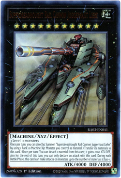 YuGiOh! Superdreadnought Rail Cannon Juggernaut Liebe RA03-EN041 Ultra Rare (UR) - Image 1
