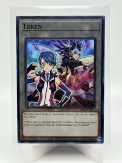 Yugioh! TCG Blue Gal & Trickstar Gitar Token - TKN5-EN031 - Image 1