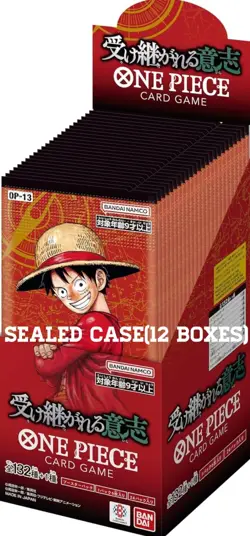 ONE PIECE Card Game Carrying On His Will OP13 Sealed Case (12Boxes) Japanese PSL - Image 1