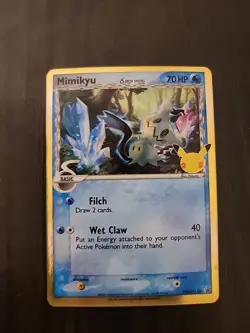 Pokemon Mimikyu TCG Delta Species Sword & Shield SWSH136 Holo Promo Card NM - Image 1