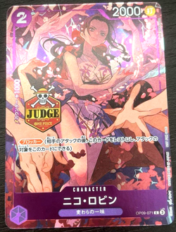 One Piece Card Nico Robin Official Judge Promotion Pack Vol.2 Promo Japanese DHL - Image 2