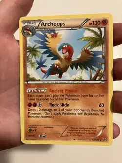 ARCHEOPS 67/101 Noble Victories rare Pokemon TCG card NM - Image 1