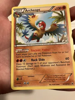 ARCHEOPS 67/101 Noble Victories rare Pokemon TCG card NM - Image 2