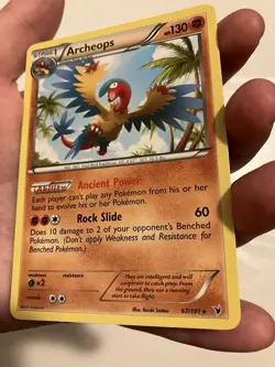 ARCHEOPS 67/101 Noble Victories rare Pokemon TCG card NM - Image 3