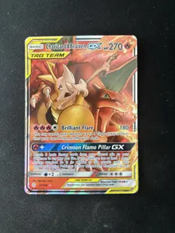 Pokemon GX Charizard Braixen Cosmic Eclipse Ultra Rare Card 22/236 MP Condition - Image 2