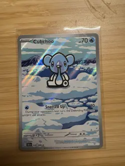 Pokemon TCG Cubchoo Illustration Rare Card 109/086 Sv: Black Bolt - Image 1