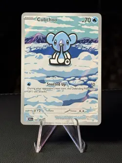Pokemon TCG Cubchoo Illustration Rare Card 109/086 Sv: Black Bolt - Image 1