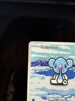 Pokemon TCG Cubchoo Illustration Rare Card 109/086 Sv: Black Bolt - Image 2