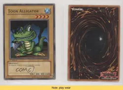 Toon Alligator 1st Ed. YuGiOh Starter Deck Pegasus #SDP-009 2003 READ 0cv - Image 3