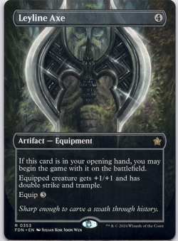 Leyline Axe (Borderless) [Foundations] (FDN) [MTG] Magic 353 - Image 1